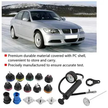 

Portable Universal Car Radiator Leak Pressure Tester Water Tank Detector Checker Tool Kit Quick Professional Durable Gauge