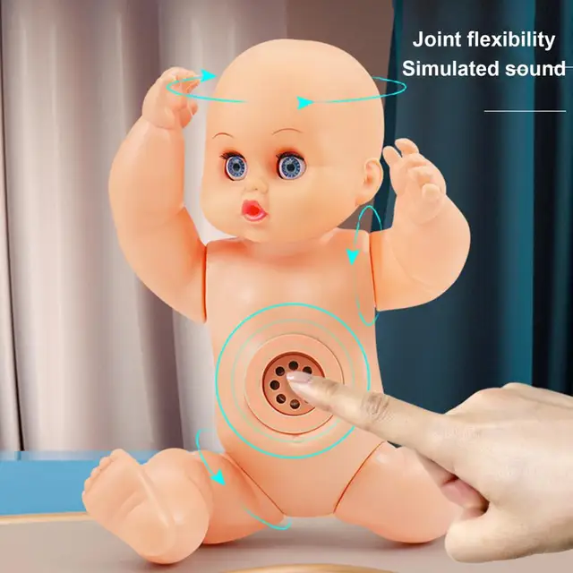 Doll Stroller Sturdy Great Nurturing Toy Kids Doll Pushchair with Baby Doll Foldable Mini Strollers Toys Gift for Children 4