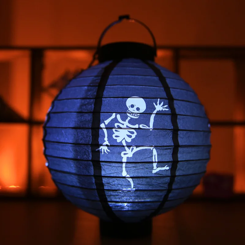 Halloween-Decoration-LED-Paper-Pumpkin-Hanging-Lantern-Light-Lamp-Halloween-Decorations-for-Home-Horror-Lantern-Supplies (4)