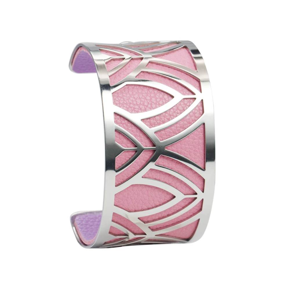 Legenstar Argent браслеты и браслеты для женщин Bijoux Браслеты-манжеты браслет из нержавеющей стали манкетный сменный кожаный
