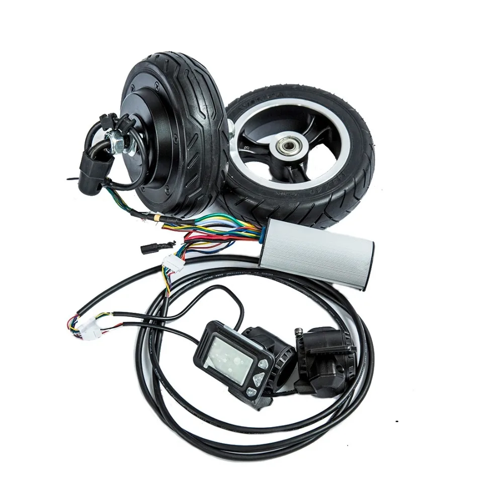 5,5 дюймов 24v 250w углеродного волокна скутер DIY kit мотор для центрального движения 5," двигатель складной самокат колесный Ховерборд контроллер ЖК-дисплей Дисплей