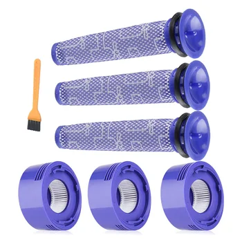

6 Pack Pre-Filters and 2 Pack HEPA Post-Filters Replacements Compatible Dyson V8 and V7 Cordless Vacuum Cleaners