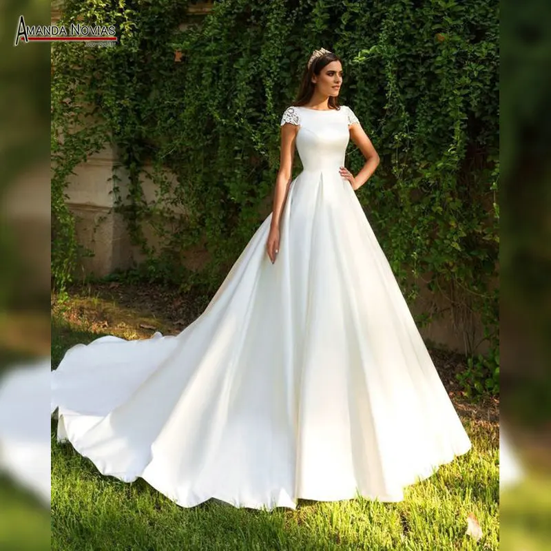 wedding satin dress