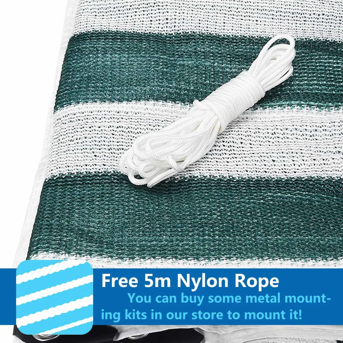 3x3.m 100GSM HDPE Square Sun Shade Sail Anti-UV Outdoor Patio Garden Tent Sunshade Net With 5m Rope