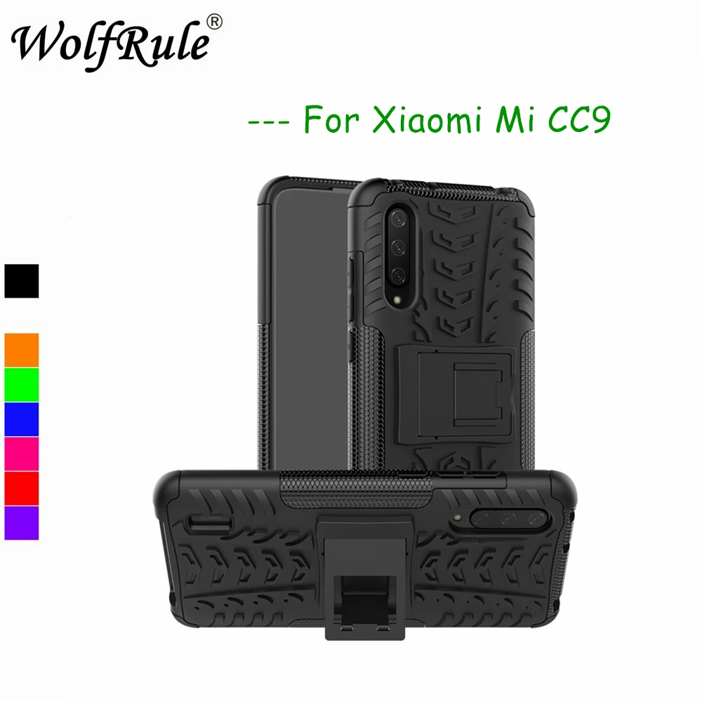 Чехол для Xiaomi Mi CC9 чехол телефона двухслойная броня силиконовый держатель