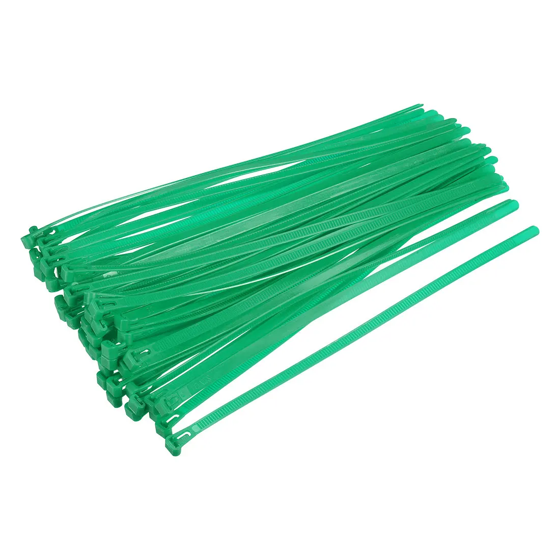 

uxcell Reusable Cable Ties 400mmx7.4mm Adjustable Nylon Zip Ties Wraps Green 60pcs