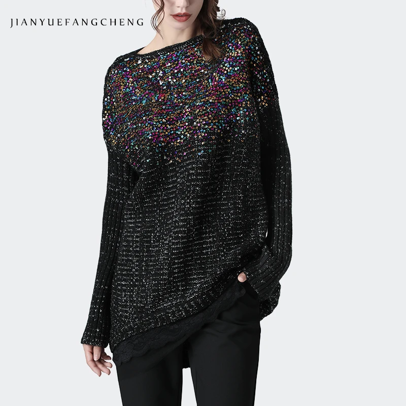 womens sequin sweater