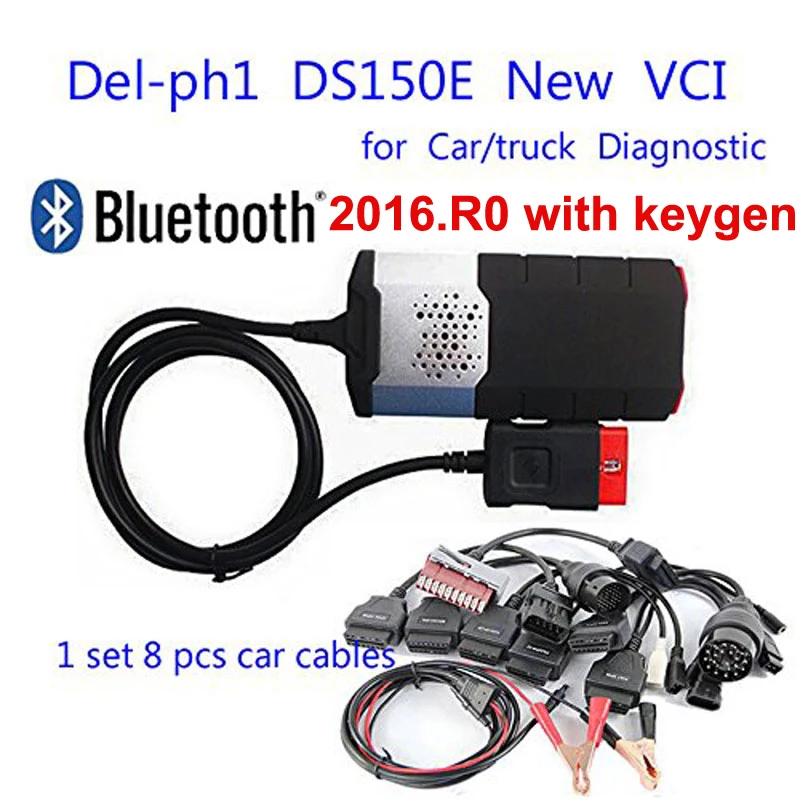 

new vci for tcs cdp pro plus for delphis ds150e 2019 usb bluetooth obd obd2 scanner 2016R0 keygen cars diagnostic tool