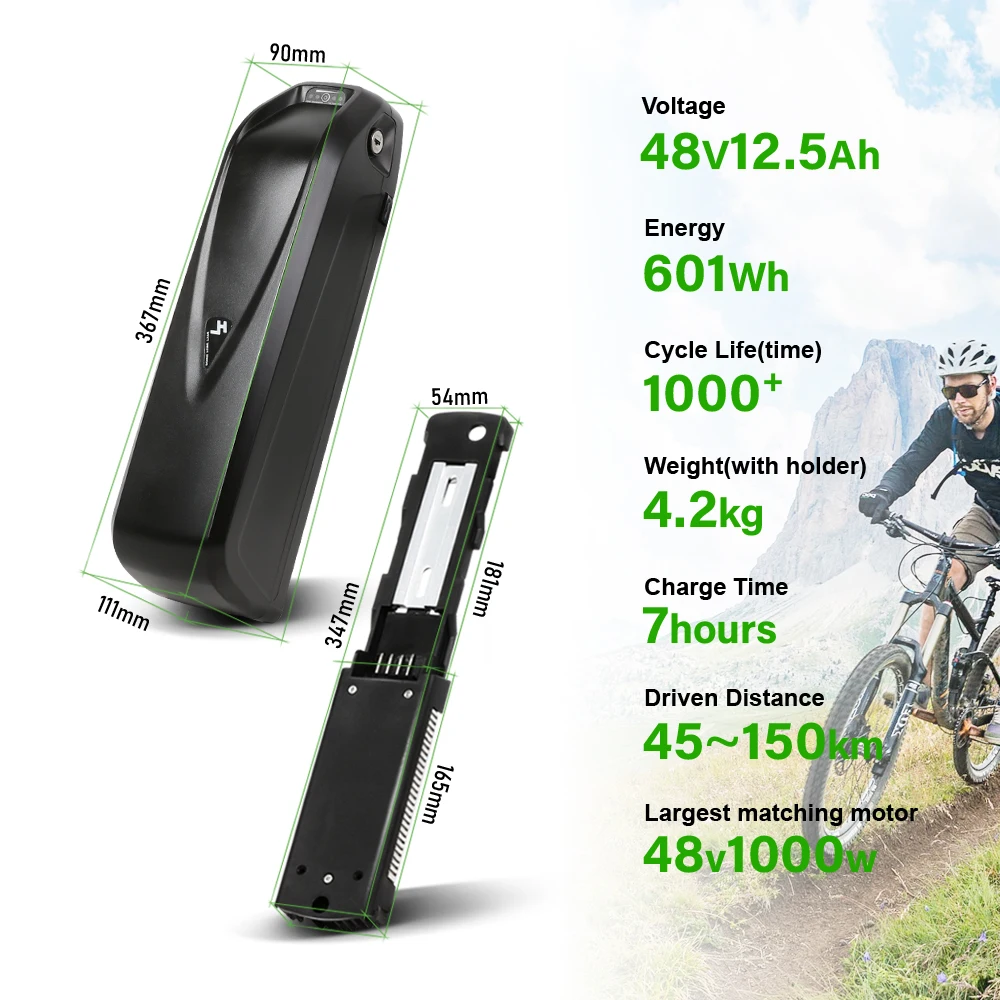 Hailong Ebike батарея 36В 48В 18650 литиевая с USB для электровелосипеда Velo электрика мотора