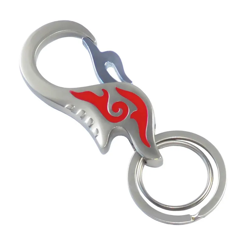 

Metal key ring key chain with flame pattern key ring for car key personality man car key gift decoration zinc alloy key chain