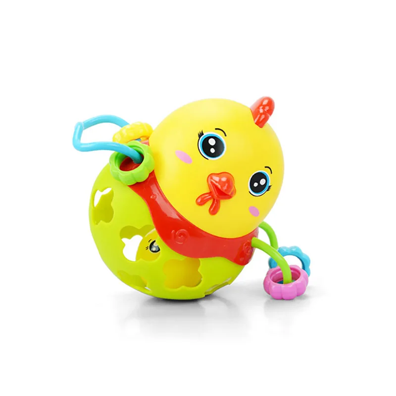Рейнибокс 1 шт. Пластиковые Погремушки случайного цвета колокольчик курица музыкальный инструмент встряхивание ребенка колокольчик ребенок обучающая игрушка