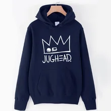  Jughead Jones Crown South Side Serpents Riverdale Girl Woman Hoodie Autumn Winter Fleece Couple Clothes ZIIART 