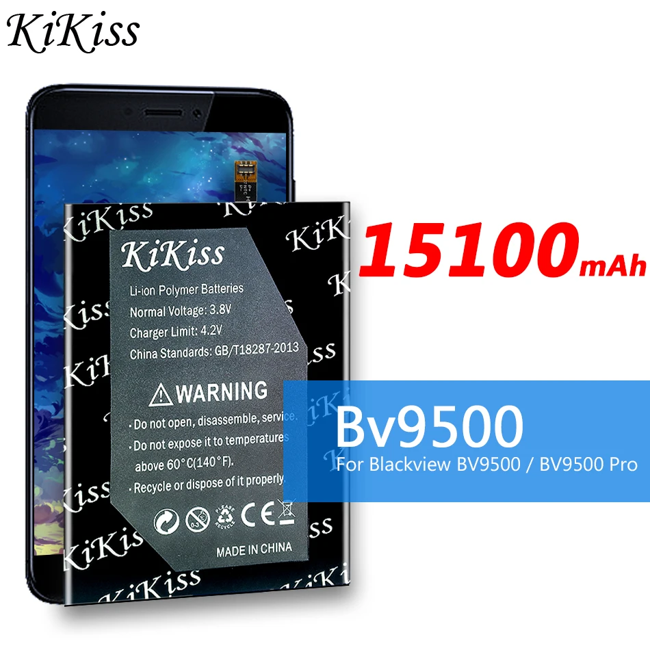 Оригинальный аккумулятор KiKiss BV 15100 9500 мАч для Blackview BV9500 / Pro BV9500Pro MT6763T 536380 |