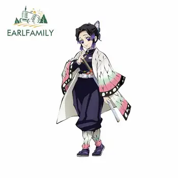 

EARLFAMILY 13cm x 7.2cm for Demon Slayer RV Decal Bumper Laptop Windshield Car Stickers Scratch-Proof Bumper Car Assessoires