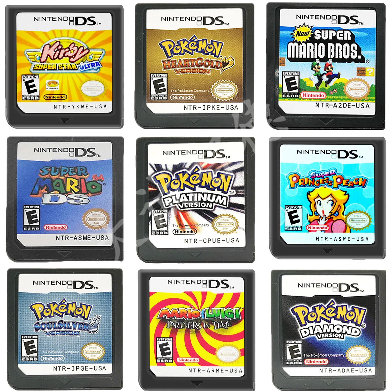 Картридж для игровой консоли Pokemon серия Diamond HeartGold Pearl Platinum SoulSilver DS карта на