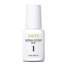 RWTT 7 мл погружающаяся система пудры для ногтей Жидкая Основа верхнее покрытие активатор прозрачный дизайн ногтей натуральный сухой без лампы лечения