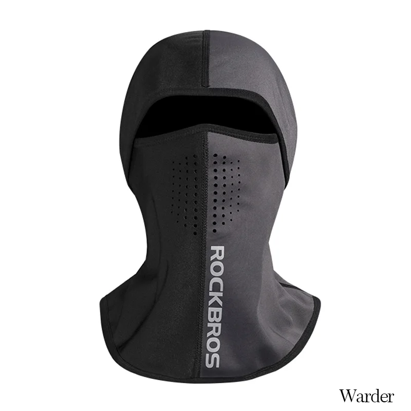 ROCKBROS зимняя сохраняющая тепло велосипедная маска для лица флисовое термопокрытие для горного велосипеда дорожная велосипедная Кепка ветрозащитная шапка головной убор для катания на лыжах рыбалки - Цвет: Warder