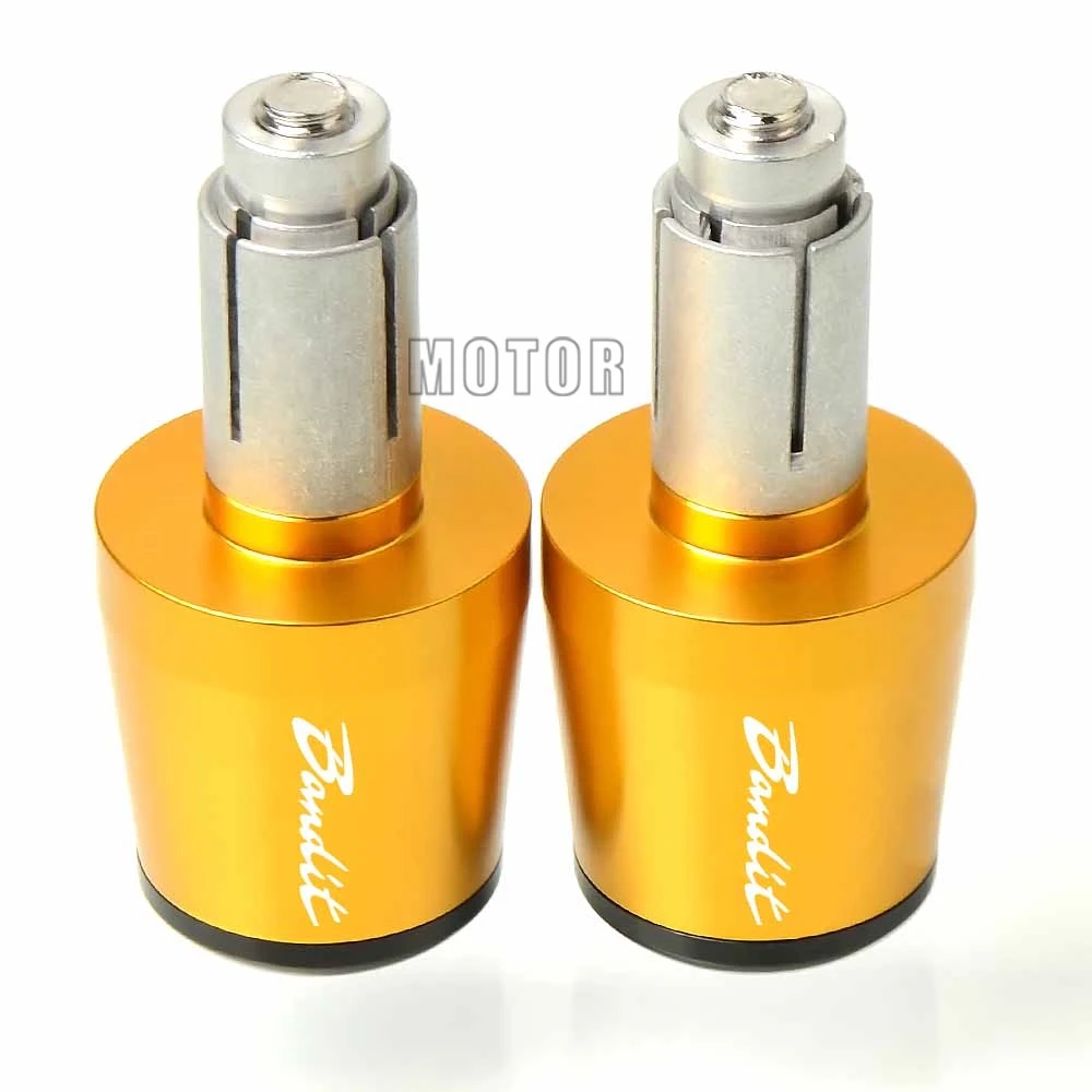 Gold Для Suzuki GSF250/GSF600/S/GSF650/N/GSF1200/GSF1250 бандит мотоцикл 7/" 22 мм руль ручка крышки концы GSF 250/600/650/1200/1250 - Цвет: Gold