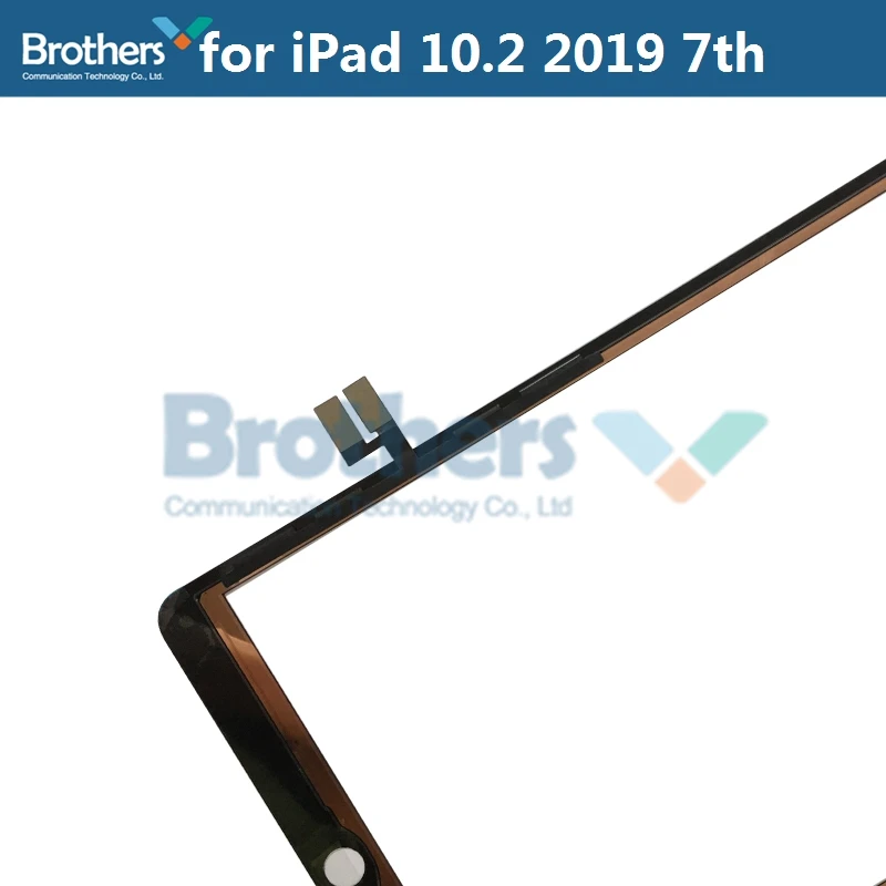 Планшет с сенсорным экраном для iPad 10,2 A2200 A2198 A2232, сенсорная дигитайзер, передняя стеклянная панель для iPad 10,2, с клеевым тестом AAA