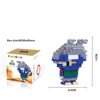 

10cm Naruto Magic Blocks Mini Blocks Micro blocks Anime DIY Building Toys Small particles Auction Model toy Kids Gifts