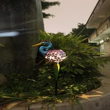 LED Garden Lights Solar Night Lights Bird Shape Solar-Powered Lawn Lamp Lovely Bird shape and waterproof design Solar Light