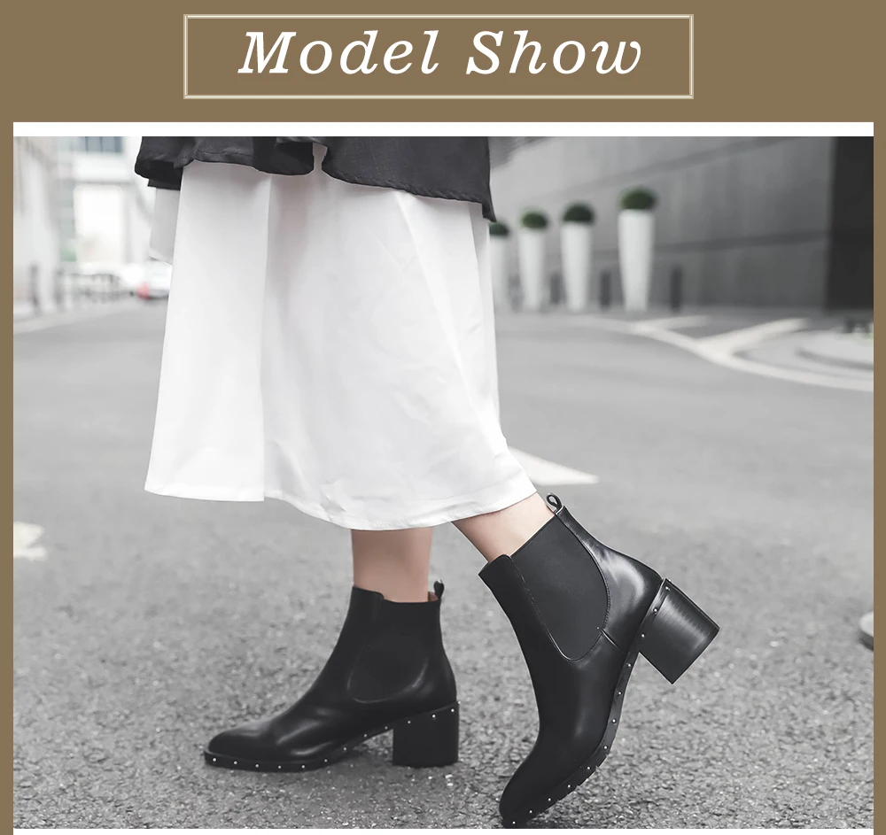 SOPHITINA/пикантные женские ботинки с острым носком; обувь ручной работы из высококачественной натуральной кожи на квадратном каблуке; классические женские ботинки на высоком каблуке; MO278