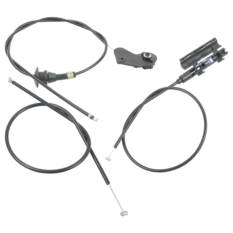 3PCS Car Engine Bowden Cable Hood Release Wire for BMW 5 Series E39 525I 530I 51238176595 51238190754 51238176596 car engine cable
