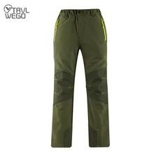 

TRVLWEGO Kids'Winter Fleece Soft Shell Hiking Pants Youth Children Outdoor Waterproof Camping Trekking Skiing Trousers Thickened