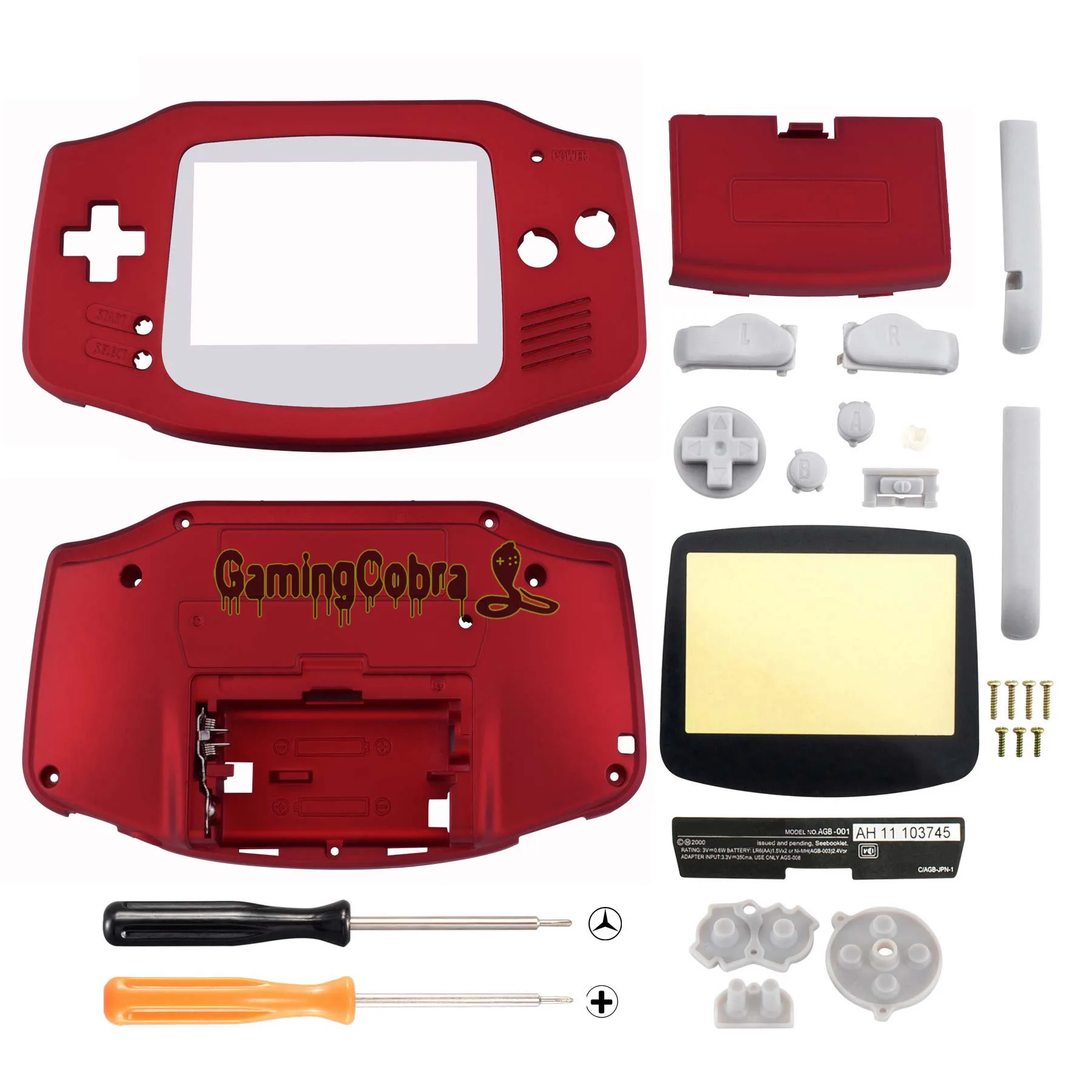 Scarlet Red Soft Touch Ersatz Voll Shell w/Tasten Schraubendreher für Gameboy  Advance Handheld Spielkonsole NICHT Enthalten|Fälle| - AliExpress
