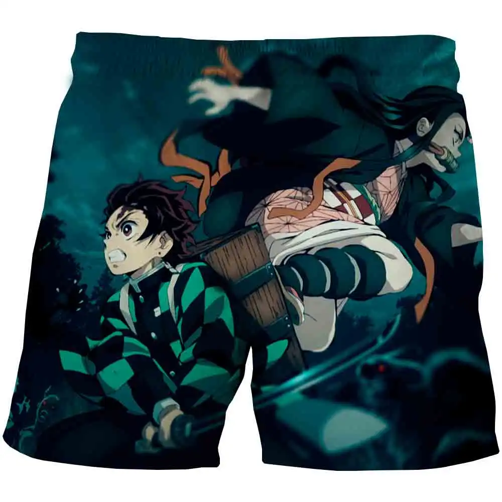 Kimetsu/шорты с рисунком демона из мультфильма Нет яйбы Детские шорты для мальчиков