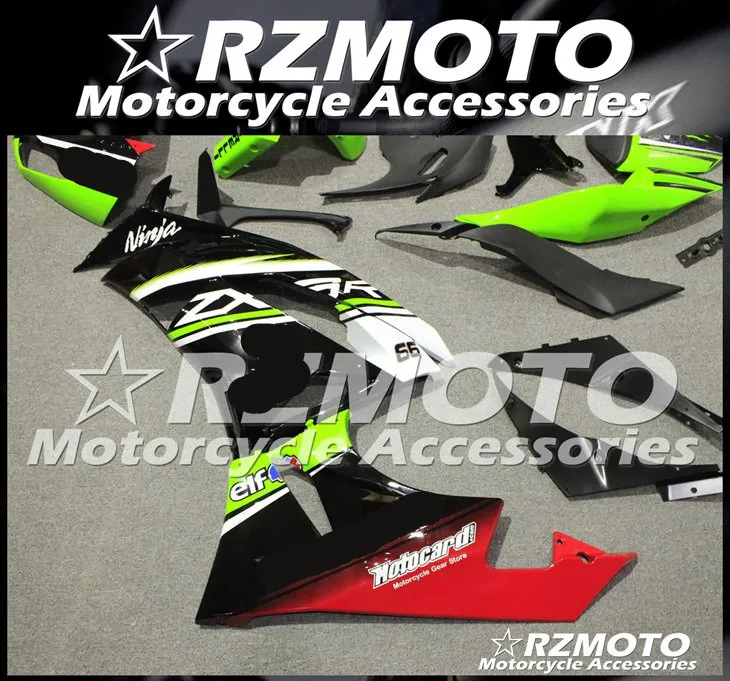 Мотоциклетный обтекатель abs Подходит для Kawasaki ZX6R 636 599 ZX-6R 2009 2010 2011 2012 корпусные детали пресс-форм Магазин № 0306