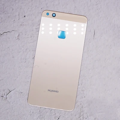 Gold color Для huawei P10 Lite, задняя крышка, чехол для huawei P10 Lite, замена корпуса+ задняя камера, стеклянный чехол для объектива - Цвет: Gold color