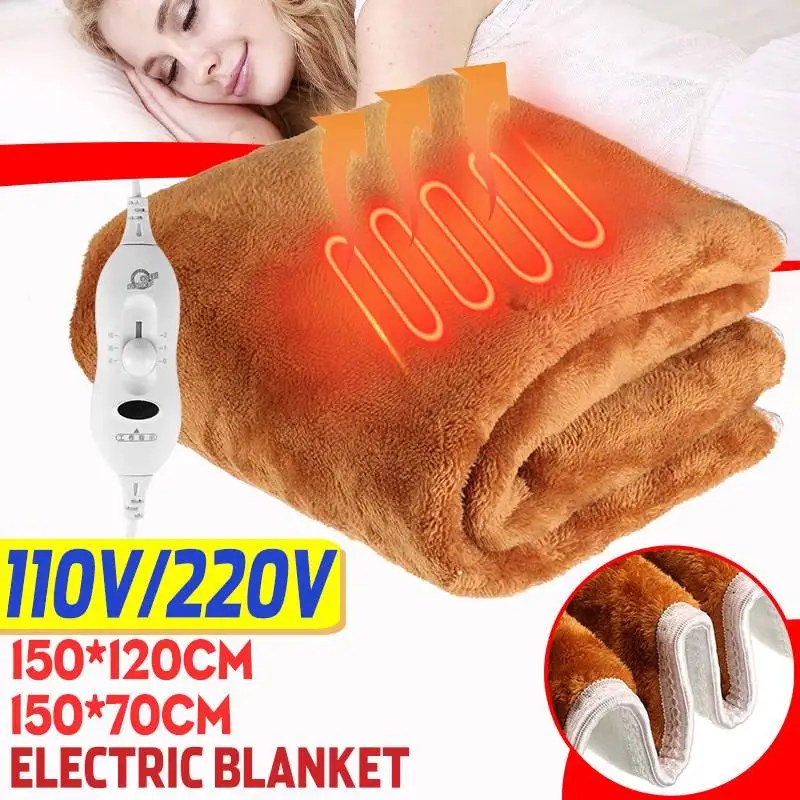 110v/220v Winter Electric Blanket Thicker Heater Double Body Warmer 150x120cm Heated Blanket Thermostat Electric Heating Blanket - Electric Blankets - AliExpress