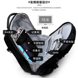 Новая сумка на оба плеча Мужская Бизнес Дела Сумка на оба плеча оригинальность Досуг время путешествия рюкзак 8980