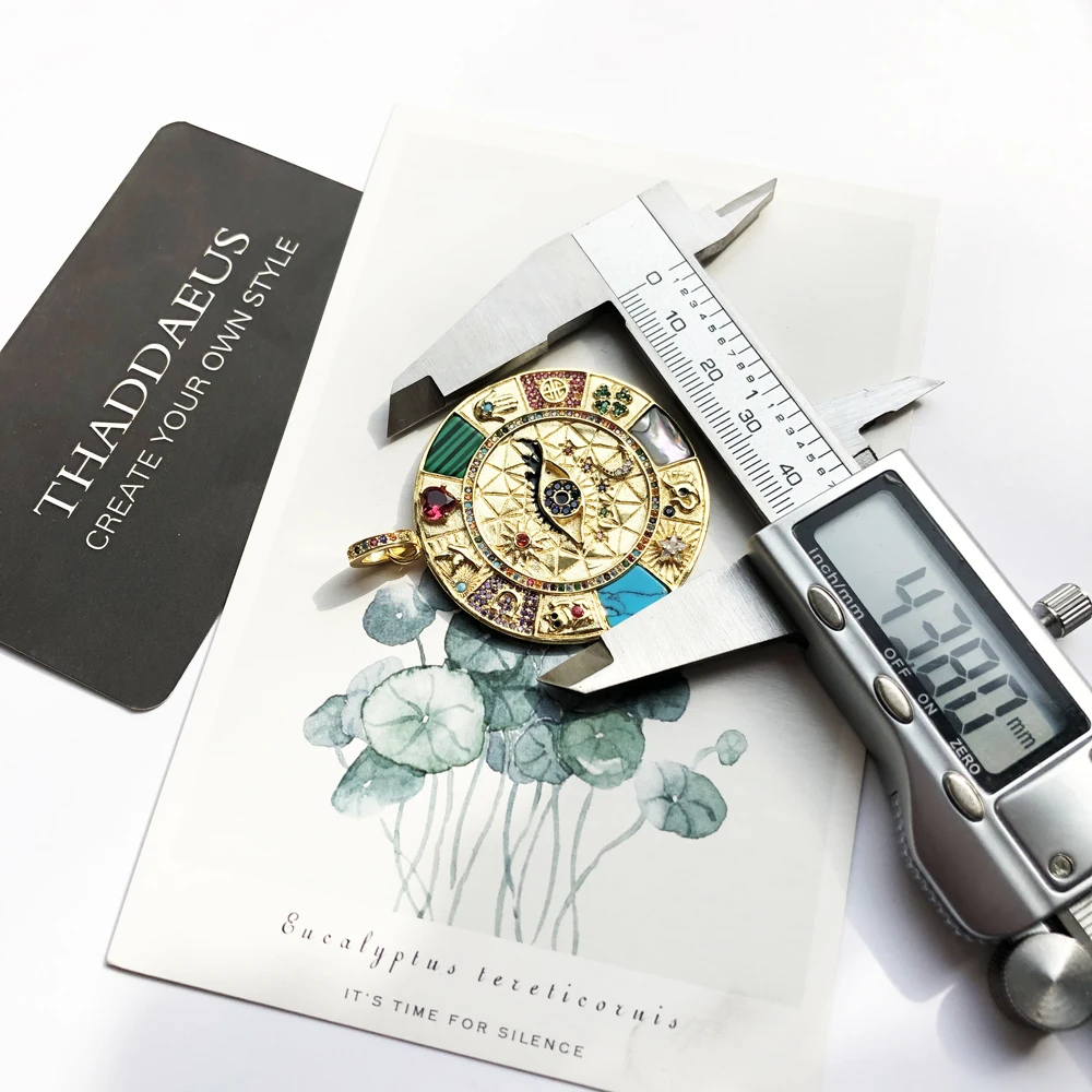 Pendant Amulet Magical Lucky Symbols,2020 Summer Golden Jewelry Vintage Pure 925 Sterling Silver Powerful Gift For Women Men - Image 3