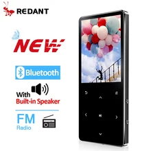 REDANT MP4 плеер с Bluetooth Встроенный динамик сенсорный ключ fm-радио видео воспроизведение электронная книга, HIFI Металл MP 4 музыкальный плеер 8G 16G 32GB
