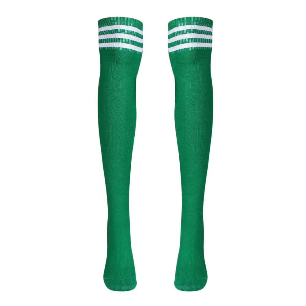 1 пара футбольных гольфов выше колена Футбольная Одежда для девочек носки непрозрачные дышащие черные носки высокие носки calcetas largas носки