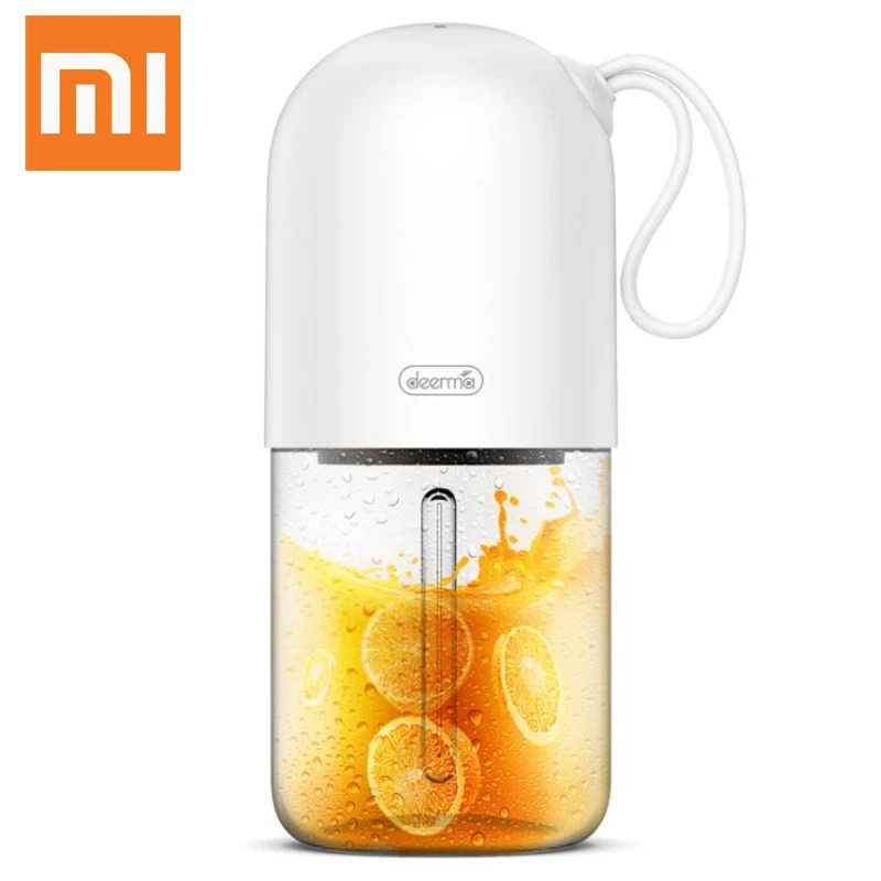 

XIAOMI MijiA Deerma Portable Mini Fruit Juicer Kitchen Electric Mixer Capsule Shape Powerful Electric Juice Cup XIAOMI YouPIN