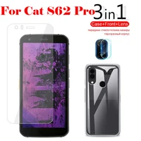 3-in-1 Case Glass For CAT S62 Pro Screen Protector Glass Full Protection on For CAT S62 Pro Camera Lens Glass 1
