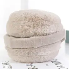 Модные женские складные теплые зимние наушники женские милые плюшевые наушники для девочек повязка на голову круглые наушники