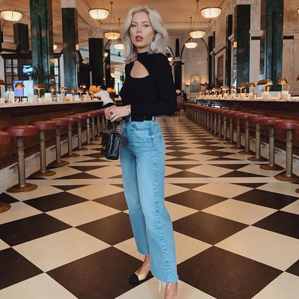 Autumn Spring New 2019  Body Top shirts Long Sleeve Hollow Out Solid Bodysuit Women Clothing Fashion Slim Romper Jumpsuit