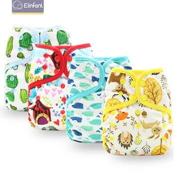 

One Size Double PUL Cover Diaper Color-Binding AIO Fast Dry 2 Parts Coffee Polar Fleece Cloth Diaper Fit3-15kg Baby New