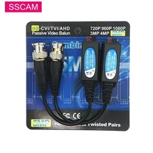 『Transmission & Cables!!!』- 10 Pairs 5MP Twisted Pair Surveillance
Camera Cable Video Balun CCTV Passive Transceivers UTP Balun BNC