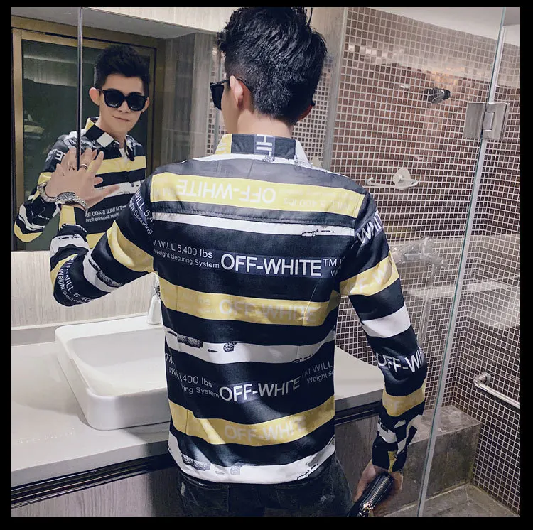 Индивидуальная полосатая дизайнерская рубашка Camisa Social Masculina Manga Longa Осенняя мужская рубашка с длинными рукавами Camisa приталенная рубашка
