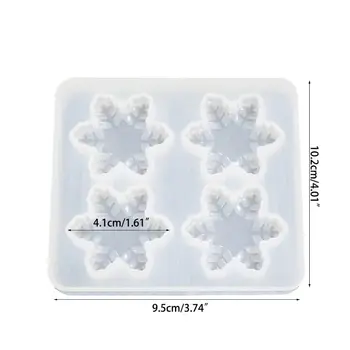 

2020 New Mold Cartoon Christmas Deer Snowflake Angel Shape Silicone Mold For Resin DIY