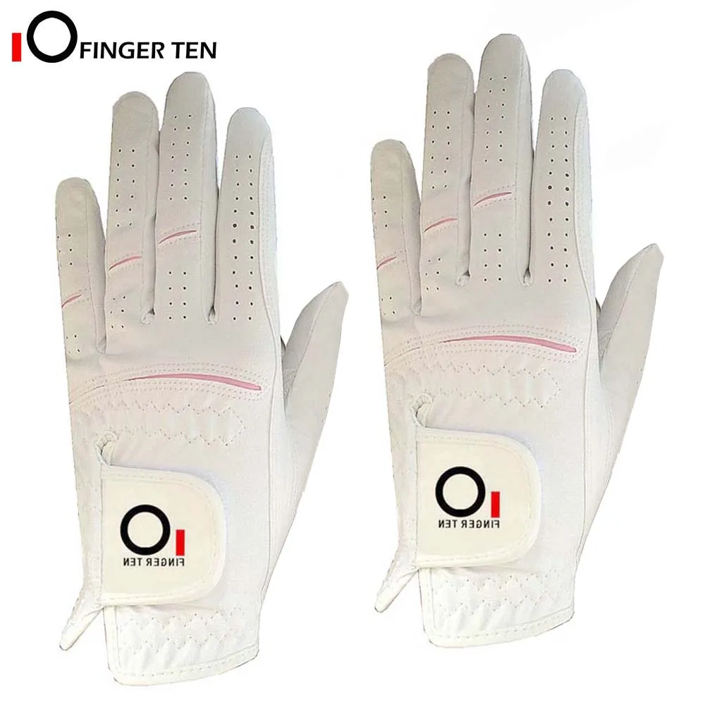 Womens Ladies Golf Rain Gloves 2 Pack Left Right Hand Wet Hot Cool Grip