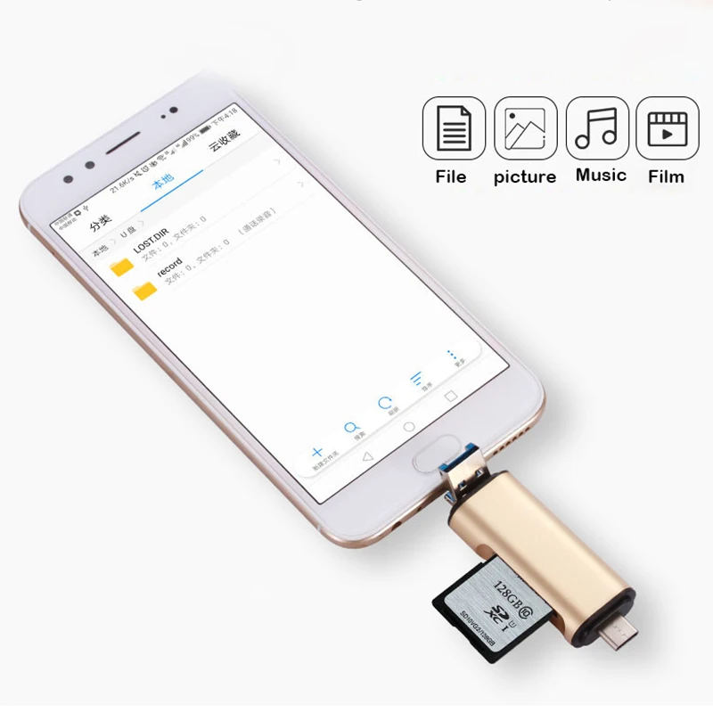 5-in-1 Type C OTG Card Reader With USB Female Interface For PC USB 3.0 Read TF Memory Card Reader Adapter Computer Supplies 5-in-1 Type C OTG Card Reader With USB Female Interface For PC USB 3.0 Read TF Memory Card Reader Adapter Computer Supplies
