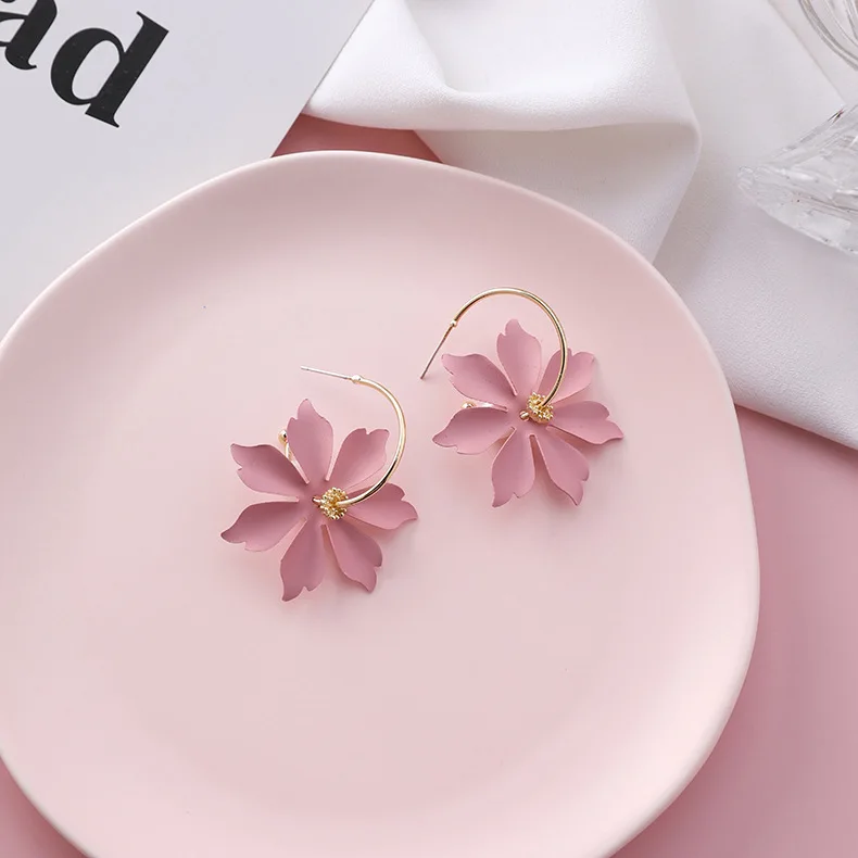Горячие модные новые солнечные цветы Brincos Oorbellen Bijoux геометрические круглые серьги-кольца для женщин ювелирные изделия
