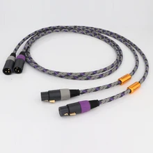 

Pair XLO Signature S3-1 hifi Audio Cable XLR Cable Interconnect Cable with Gold XLR Plug Hi-end XLR balance extension cable cord