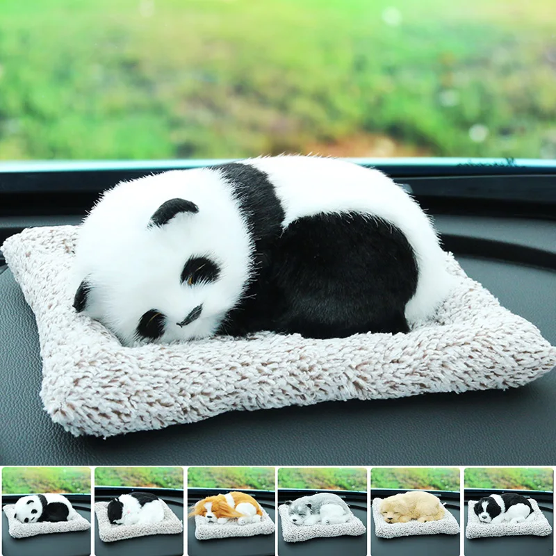 Wonderlife 귀여운 애완 동물 동물 자동차 액세서리 인테리어 Unisex 자동차 플러시 장난감 장식품 자동차 장식 애완 동물 애호가를위한 최고의 선물 Coch